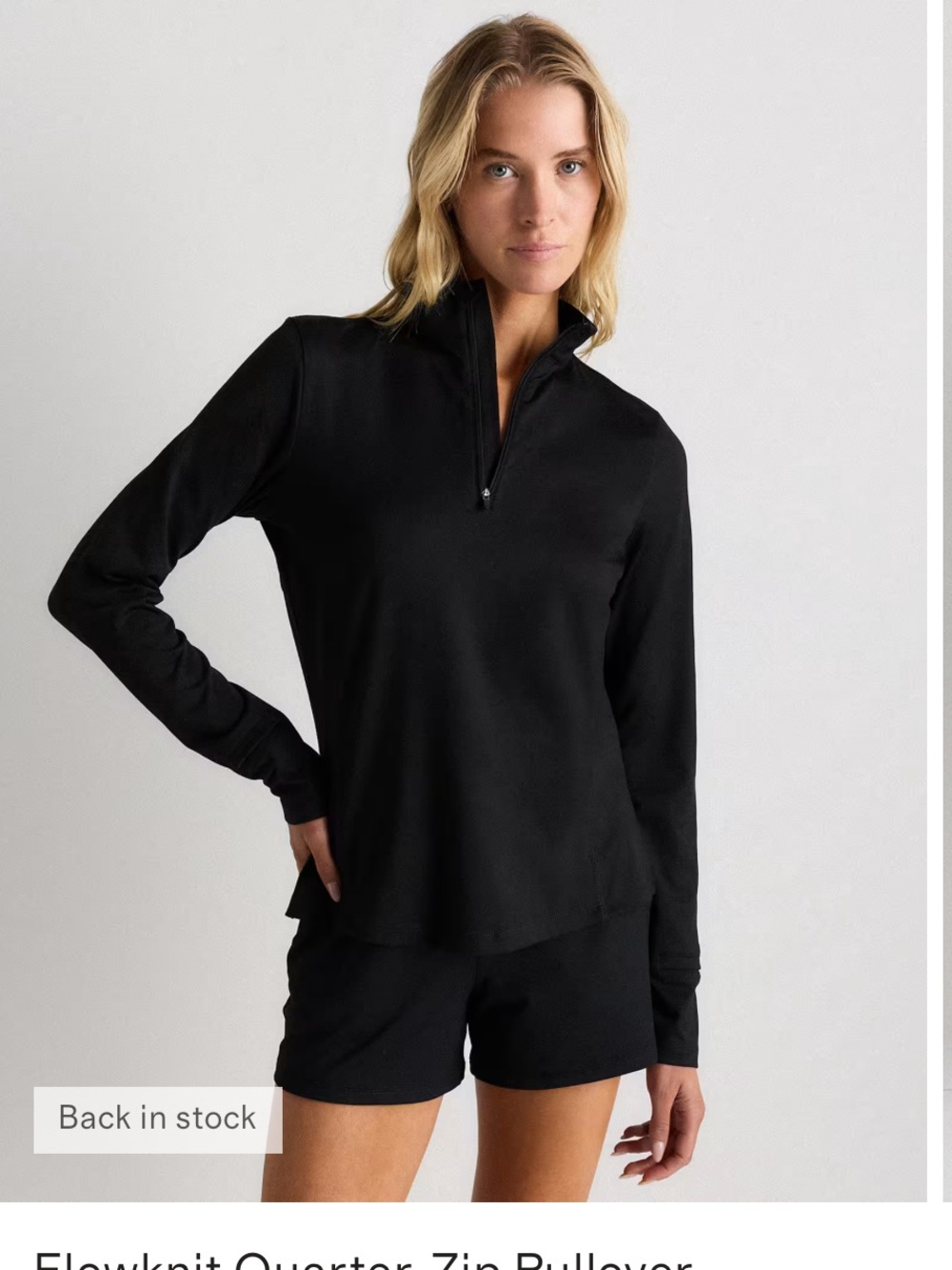 Flowknit Quarter-Zip Pullover